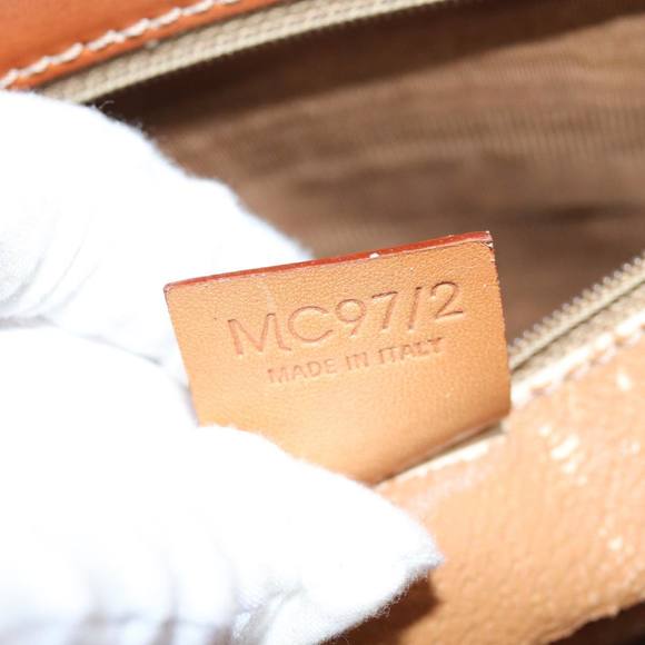 CELINE Macadam Canvas Hand Bag PVC 2way Brown Auth 74548 - Picture 12 of 16